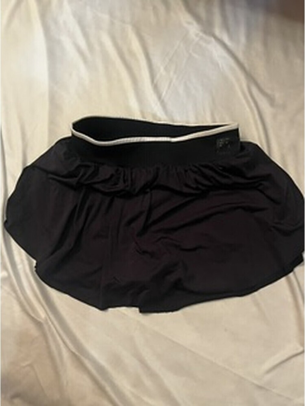 navy with white stripe girls athletic skort